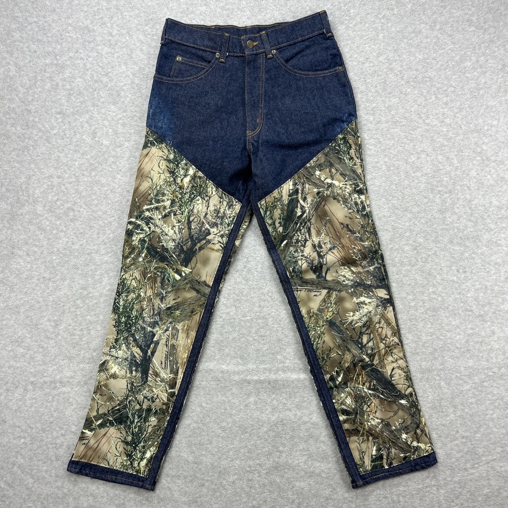 True Timber Jeans‎ Men 32x32 Blue Denim Pants Camo MC2 Briar Brush Guard Hunt